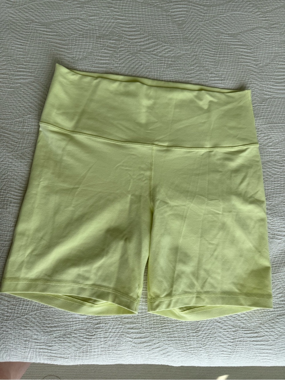 Aritzia TNA High-Waist Women’s Bike Shorts in Yellow